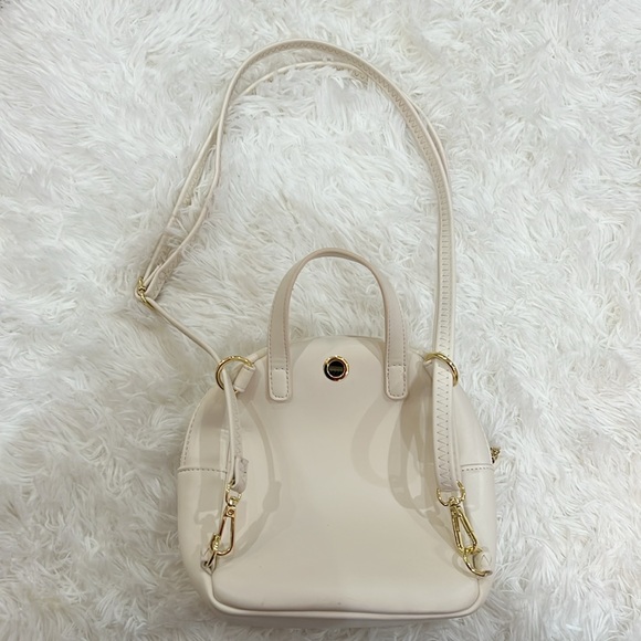 New Beige / Off White & Gold Small Backpack - Picture 14 of 16
